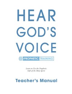 Hear God's Voice Instructor Manual (M1) - Download